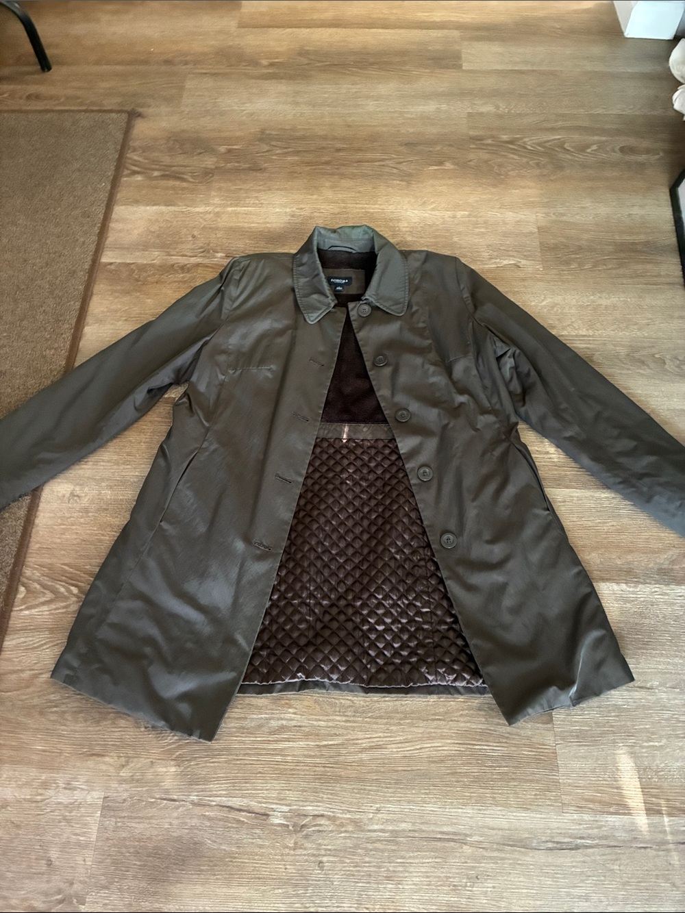 Trench Coat lined Chocolate brown